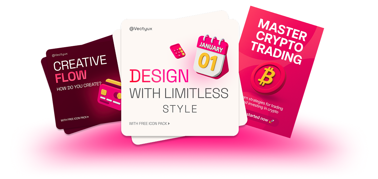 3D Icons for Social Media and Marketing